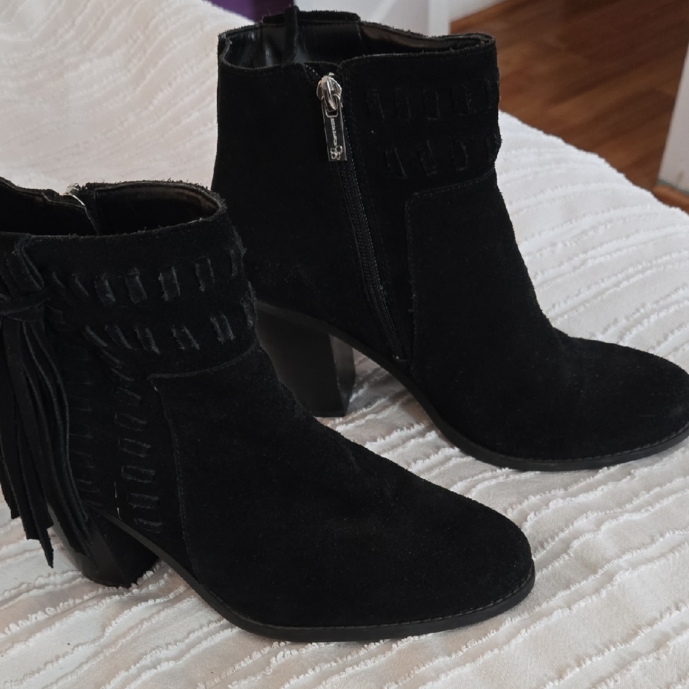 Black Suede Ankle Boots